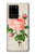 W3079 Vintage Pink Rose Hard Case and Leather Flip Case For Samsung Galaxy S20 Ultra
