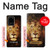 W3182 Lion Hard Case and Leather Flip Case For Samsung Galaxy S20 Ultra