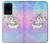 W3256 Cute Unicorn Cartoon Hard Case and Leather Flip Case For Samsung Galaxy S20 Ultra