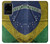 W3297 Brazil Flag Vintage Football Graphic Hard Case and Leather Flip Case For Samsung Galaxy S20 Ultra