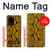 W3365 Yellow Python Skin Graphic Print Hard Case and Leather Flip Case For Samsung Galaxy S20 Ultra