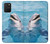 W1291 Dolphin Hard Case and Leather Flip Case For Samsung Galaxy S10 Lite