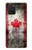 W2490 Canada Maple Leaf Flag Texture Hard Case and Leather Flip Case For Samsung Galaxy S10 Lite