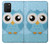 W3029 Cute Blue Owl Hard Case and Leather Flip Case For Samsung Galaxy S10 Lite