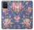 W3265 Vintage Flower Pattern Hard Case and Leather Flip Case For Samsung Galaxy S10 Lite