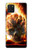 W0863 Hell Fire Skull Hard Case and Leather Flip Case For Samsung Galaxy Note10 Lite