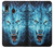 W0752 Blue Fire Grim Wolf Hard Case and Leather Flip Case For Samsung Galaxy A20, Galaxy A30