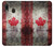 W2490 Canada Maple Leaf Flag Texture Hard Case and Leather Flip Case For Samsung Galaxy A20, Galaxy A30