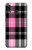 W3091 Pink Plaid Pattern Hard Case and Leather Flip Case For Samsung Galaxy A20, Galaxy A30