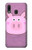 W3269 Pig Cartoon Hard Case and Leather Flip Case For Samsung Galaxy A20, Galaxy A30