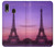 W3447 Eiffel Paris Sunset Hard Case and Leather Flip Case For Samsung Galaxy A20, Galaxy A30