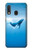 W0843 Blue Whale Hard Case and Leather Flip Case For Samsung Galaxy A20e