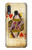 W2833 Poker Card Queen Hearts Hard Case and Leather Flip Case For Samsung Galaxy A20e