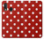 W2951 Red Polka Dots Hard Case and Leather Flip Case For Samsung Galaxy A20e