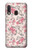 W3095 Vintage Rose Pattern Hard Case and Leather Flip Case For Samsung Galaxy A20e