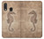 W3214 Seahorse Skeleton Fossil Hard Case and Leather Flip Case For Samsung Galaxy A20e