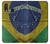 W3297 Brazil Flag Vintage Football Graphic Hard Case and Leather Flip Case For Samsung Galaxy A20e