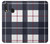 W3452 Plaid Fabric Pattern Hard Case and Leather Flip Case For Samsung Galaxy A20e