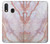 W3482 Soft Pink Marble Graphic Print Hard Case and Leather Flip Case For Samsung Galaxy A20e