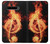 W0493 Music Note Burn Hard Case and Leather Flip Case For LG V60 ThinQ 5G