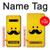 W1145 Yellow Mustache Sun Hard Case and Leather Flip Case For LG V60 ThinQ 5G