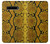 W3365 Yellow Python Skin Graphic Print Hard Case and Leather Flip Case For LG V60 ThinQ 5G