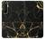 W2896 Gold Marble Graphic Printed Hard Case and Leather Flip Case For Sony Xperia 1 II