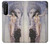 W3353 Gustav Klimt Allegory of Sculpture Hard Case and Leather Flip Case For Sony Xperia 1 II