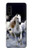 W0246 White Horse Hard Case and Leather Flip Case For Samsung Galaxy A90 5G