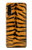 W0576 Tiger Skin Hard Case and Leather Flip Case For Samsung Galaxy A90 5G