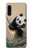 W2210 Panda Fluffy Art Painting Hard Case and Leather Flip Case For Samsung Galaxy A90 5G