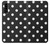 W2299 Black Polka Dots Hard Case and Leather Flip Case For Samsung Galaxy A90 5G