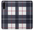 W3452 Plaid Fabric Pattern Hard Case and Leather Flip Case For Samsung Galaxy A90 5G