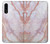 W3482 Soft Pink Marble Graphic Print Hard Case and Leather Flip Case For Samsung Galaxy A90 5G