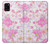 W3036 Pink Sweet Flower Flora Hard Case and Leather Flip Case For Samsung Galaxy A31