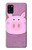 W3269 Pig Cartoon Hard Case and Leather Flip Case For Samsung Galaxy A31