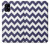 W2345 Navy Blue Shavron Zig Zag Pattern Hard Case and Leather Flip Case For Samsung Galaxy A41