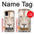W2399 White Lion Face Hard Case and Leather Flip Case For Samsung Galaxy A41