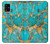 W2906 Aqua Turquoise Stone Hard Case and Leather Flip Case For Samsung Galaxy A41