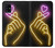 W3512 Cute Mini Heart Neon Graphic Hard Case and Leather Flip Case For Samsung Galaxy A41