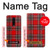 W2374 Tartan Red Pattern Hard Case and Leather Flip Case For OnePlus 8