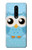 W3029 Cute Blue Owl Hard Case and Leather Flip Case For OnePlus 8