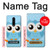 W3029 Cute Blue Owl Hard Case and Leather Flip Case For OnePlus 8