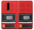 W3204 Red Cassette Recorder Graphic Hard Case and Leather Flip Case For OnePlus 8