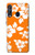 W2245 Hawaiian Hibiscus Orange Pattern Hard Case and Leather Flip Case For Samsung Galaxy A60