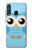 W3029 Cute Blue Owl Hard Case and Leather Flip Case For Samsung Galaxy A60