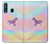 W3203 Rainbow Unicorn Hard Case and Leather Flip Case For Samsung Galaxy A60