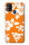 W2245 Hawaiian Hibiscus Orange Pattern Hard Case and Leather Flip Case For Samsung Galaxy M31