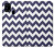 W2345 Navy Blue Shavron Zig Zag Pattern Hard Case and Leather Flip Case For Samsung Galaxy M31