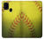 W3031 Yellow Softball Ball Hard Case and Leather Flip Case For Samsung Galaxy M31